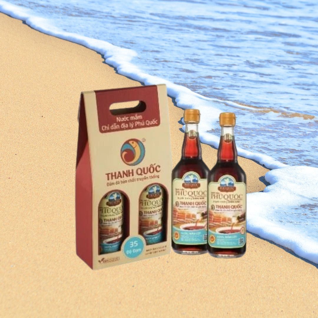 Nước Mắm Chỉ Dẫn Địa Lý Phú Quốc - Thanh Quốc 35N, 520ml x 2 chai